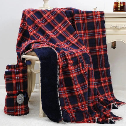 Fleece Throw Blankets, Soft Blanket with Flannel Top and Warm Lining for Sofa and Office