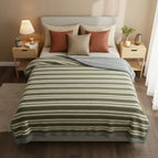 120×200 cm (47.2×78.7 in) / Green Stripes