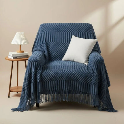 Knit Throw Blanket for Couch, Cozy Blanket for Bed and Sofa – image 8