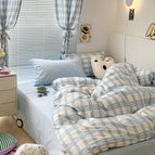 Blue / Twin Flat Sheet Set