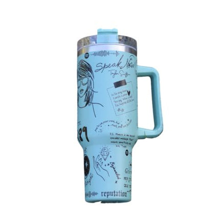 Stainless Steel Tumbler with Handle and Straw, Insulated Travel Mug – image 12