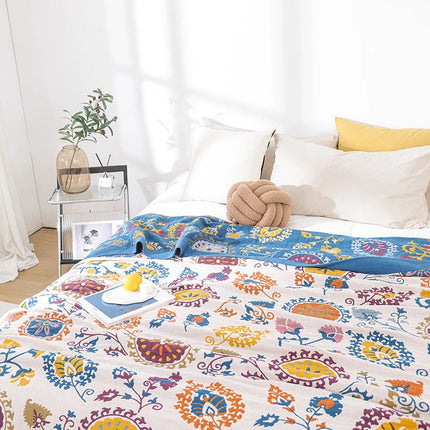 BohemiaCotton | 100% Cotton Blanket with Cooling Properties | Soft Fabric for Ultimate Comfort 3