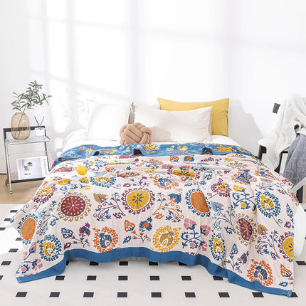 BohemiaCotton | 100% Cotton Blanket with Cooling Properties | Soft Fabric for Ultimate Comfort 4
