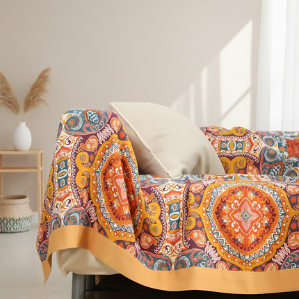 Boho Collection | Reversible Cooling Blanket with Moisture-Wicking Technology | Soft Cotton for Year-Round Comfort 5
