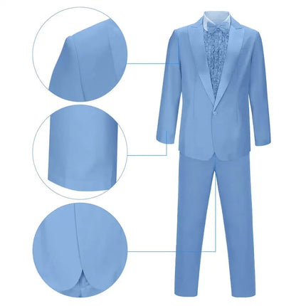 Bold Party Look | Men's Formal Suit Costume with Matching Hat | Perfect for Themed Events 5
