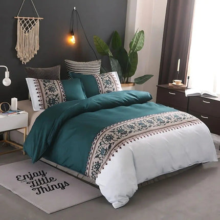 Floral Border Duvet Cover with Pillowcases – image 5