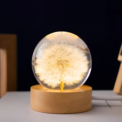 Botanical Night Light | LED Table Lamp with Unique Dandelion Design | Enchanting Illumination for Bedrooms and Living Rooms 3