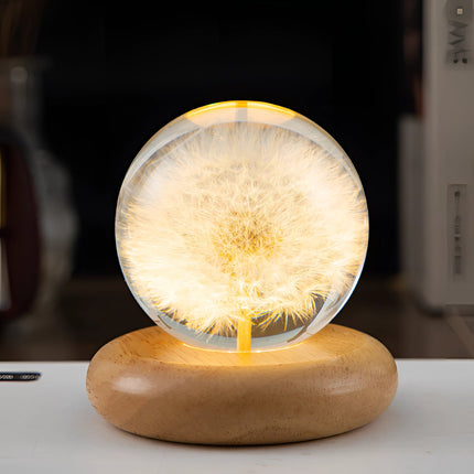 Botanical Night Light | LED Table Lamp with Unique Dandelion Design | Enchanting Illumination for Bedrooms and Living Rooms 5