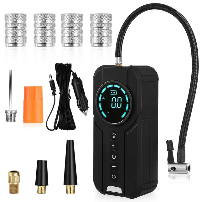 BowLift | Cordless Portable Air Compressor with Real-Time Pressure Monitoring | Efficient Tire Inflation for Safe Travels 0