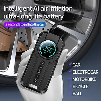 BowLift | Cordless Portable Air Compressor with Real-Time Pressure Monitoring | Efficient Tire Inflation for Safe Travels 2