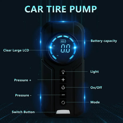 BowLift | Cordless Portable Air Compressor with Real-Time Pressure Monitoring | Efficient Tire Inflation for Safe Travels 6