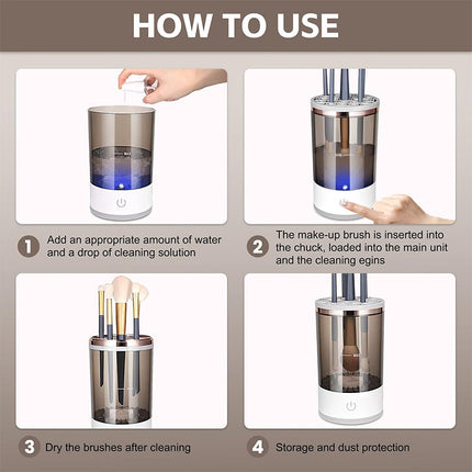 BowLift | Electric Makeup Brush Cleaner with Sonic Vibration | Deep Cleaning for Flawless Skin 4