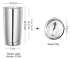 BowLift | Stainless Steel Travel Mug with Dual-Layer Insulation & Reusable Straw | Perfect for Hot and Cold Beverages 0
