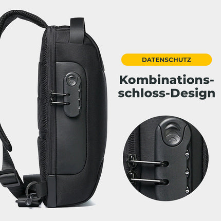 Bowlift | Black Shoulder Bag with Waterproof Material & Anti-Theft Lock | Stylish Design for Everyday Use 3