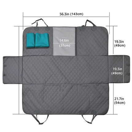 Bowlift | Dog Car Seat Cover with Safety Clips & Mesh Center | Eco-Friendly Design for Secure Travel 8