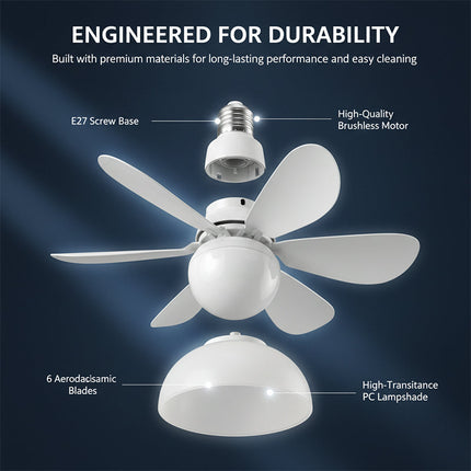 Bowlift | Modern Low Profile Ceiling Fan Light with Stepless Dimming | Elegant Design for Enhanced Home Ambiance 7