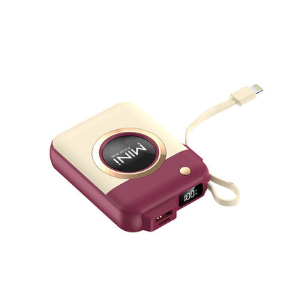 Bowlift | Portable Mini Power Bank with Built-In Charging Cable | Compact Design for On-the-Go Charging 2