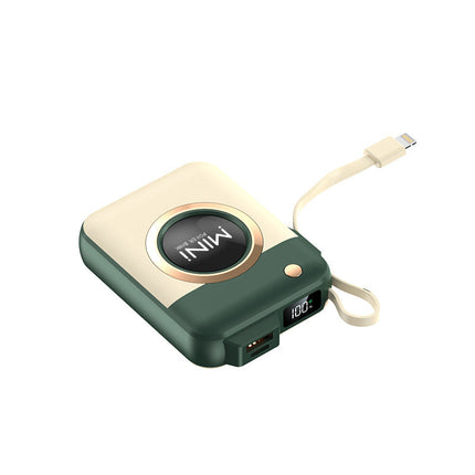 Bowlift | Portable Mini Power Bank with Built-In Charging Cable | Compact Design for On-the-Go Charging 7