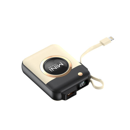 Bowlift | Portable Mini Power Bank with Built-In Charging Cable | Compact Design for On-the-Go Charging 8
