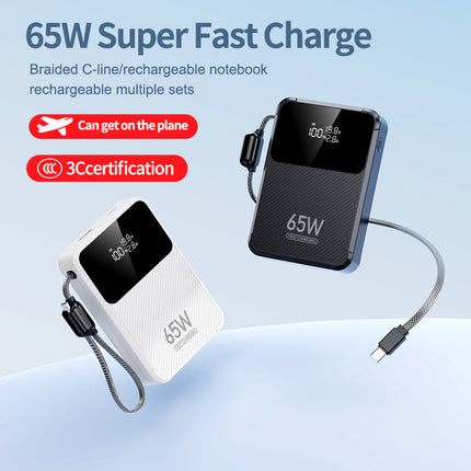 Bowlift | Portable Power Bank with 65W Fast Charging & Digital Display | Multi-Device Charging Solution 1