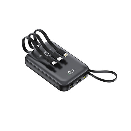 Bowlift | Portable Power Bank with Fast Charging & Built-in Cables | Compact Design for On-the-Go Charging 2