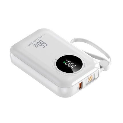 Bowlift | Portable Power Bank with Fast Charging & Integrated Cables | Compact Design for On-the-Go Use 10