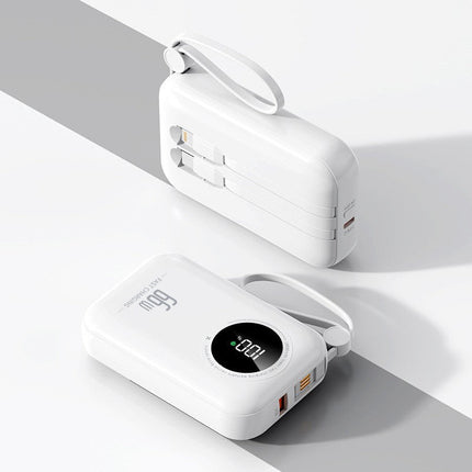Bowlift | Portable Power Bank with Fast Charging & Integrated Cables | Compact Design for On-the-Go Use 3