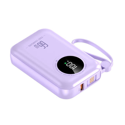 Bowlift | Portable Power Bank with Fast Charging & Integrated Cables | Compact Design for On-the-Go Use 4