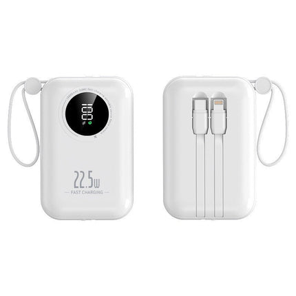 Bowlift | Portable Power Bank with Fast Charging & Integrated Cables | Compact Design for On-the-Go Use 5
