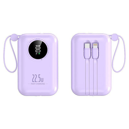 Bowlift | Portable Power Bank with Fast Charging & Integrated Cables | Compact Design for On-the-Go Use 6