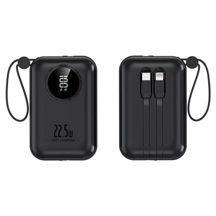 Bowlift | Portable Power Bank with Fast Charging & Integrated Cables | Compact Design for On-the-Go Use 7