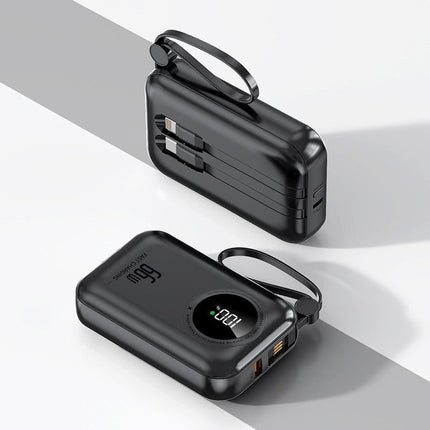 Bowlift | Portable Power Bank with Fast Charging & Integrated Cables | Compact Design for On-the-Go Use 9