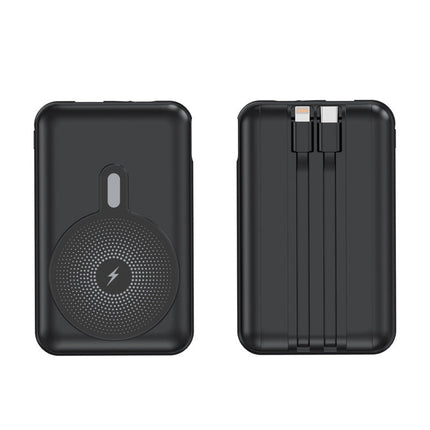 Bowlift | Portable Power Bank with Inductive Charging & Cable Management | Compact Design for On-the-Go Convenience 1