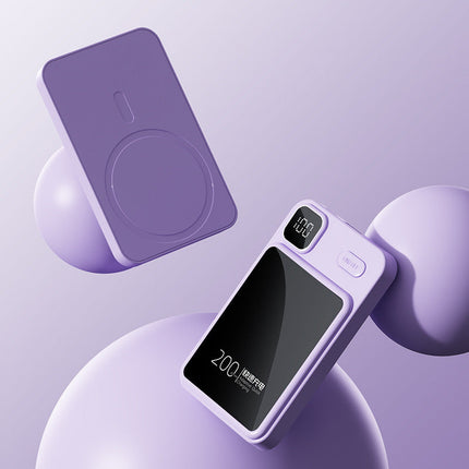 Bowlift | Portable Power Bank with Inductive Charging & Digital Display | High-Capacity Charger for On-the-Go Convenience 0