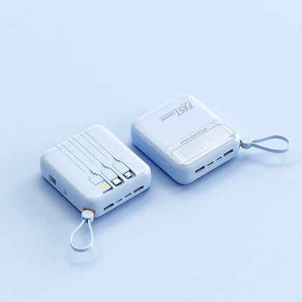 Bowlift | Portable Power Bank with Integrated Cables & Digital Display | Compact Charging Solution for On-the-Go 0