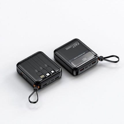 Bowlift | Portable Power Bank with Integrated Cables & Digital Display | Compact Charging Solution for On-the-Go 2