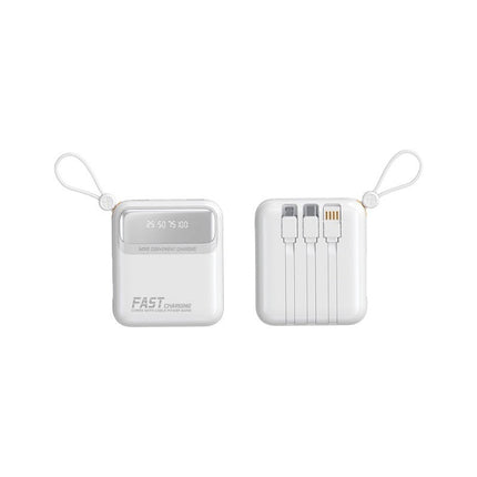 Bowlift | Portable Power Bank with Integrated Cables & Digital Display | Compact Charging Solution for On-the-Go 6