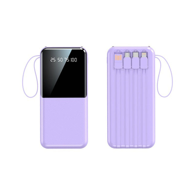 Bowlift | Portable Power Bank with Integrated Cables & LCD Display | High Capacity for Fast Charging 1