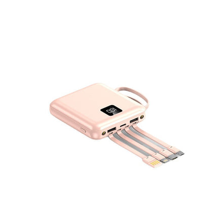 Bowlift | Portable Power Bank with Integrated Cables & LCD Display | High Capacity for On-the-Go Charging 1