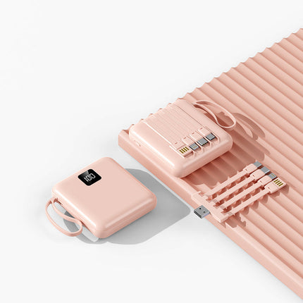 Bowlift | Portable Power Bank with Integrated Cables & LCD Display | High Capacity for On-the-Go Charging 3