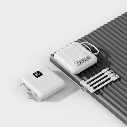 Bowlift | Portable Power Bank with Integrated Cables & LCD Display | High Capacity for On-the-Go Charging 4