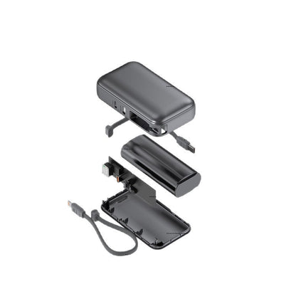 Bowlift | Portable Power Bank with Integrated Charging Cable & LED Indicator | Compact Design for On-the-Go Charging 1
