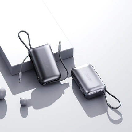 Bowlift | Portable Power Bank with Integrated Charging Cable & LED Indicator | Compact Design for On-the-Go Charging 3