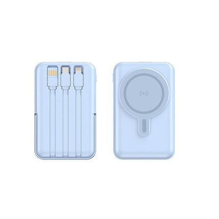 Bowlift | Portable Power Bank with Integrated Charging Cable & Wireless Charging | High Capacity for On-the-Go Convenience 3