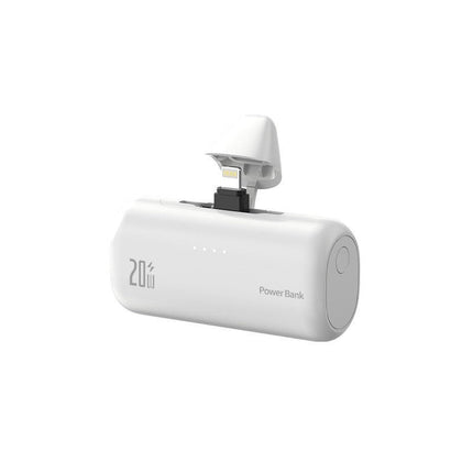 Bowlift | Portable Power Bank with Integrated Lightning Connector & Fast Charging | Compact Design for On-the-Go Charging 0