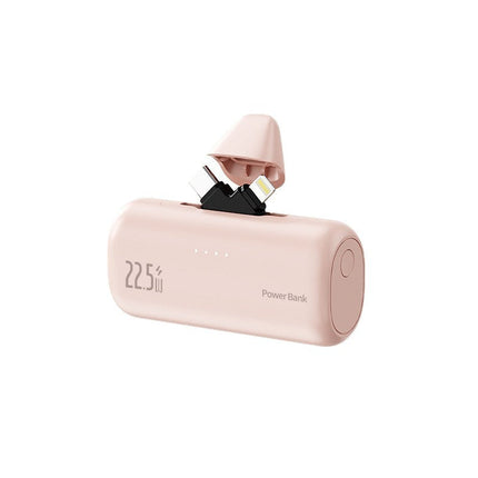 Bowlift | Portable Power Bank with Integrated Lightning Connector & Fast Charging | Compact Design for On-the-Go Charging 1