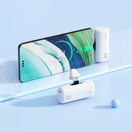 Bowlift | Portable Power Bank with Integrated Lightning Connector & Fast Charging | Compact Design for On-the-Go Charging 2