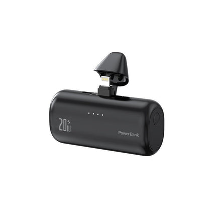 Bowlift | Portable Power Bank with Integrated Lightning Connector & Fast Charging | Compact Design for On-the-Go Charging 3