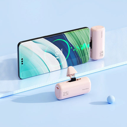Bowlift | Portable Power Bank with Integrated Lightning Connector & Fast Charging | Compact Design for On-the-Go Charging 6