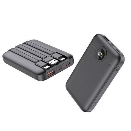 Bowlift | Portable Power Bank with Intelligent Cable Management & LED Display | High Capacity for On-the-Go Charging 0